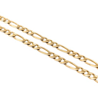 10K Gold Italian 4.4mm Figaro Link 21” Chain