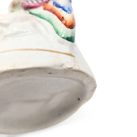 Staffordshire Antique Exotic Bird & Nest Spill Vase