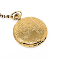 Arnex 1950’s Incabloc 17j Gold Plated Pocket Watch & Chain (Running)