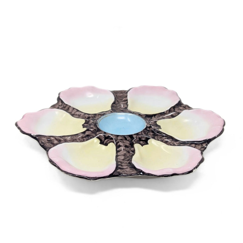 Antique 19th c. French Porcelain Oyster Plate
