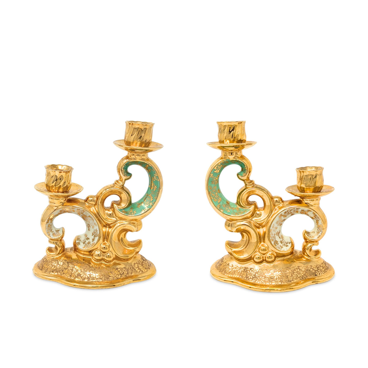 Victoria Czechoslovakia Porcelain Le Mieux 3pc Garniture Set