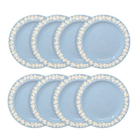 Wedgwood Queensware Cream Color on Lavender 10" Dinner Plates (8)