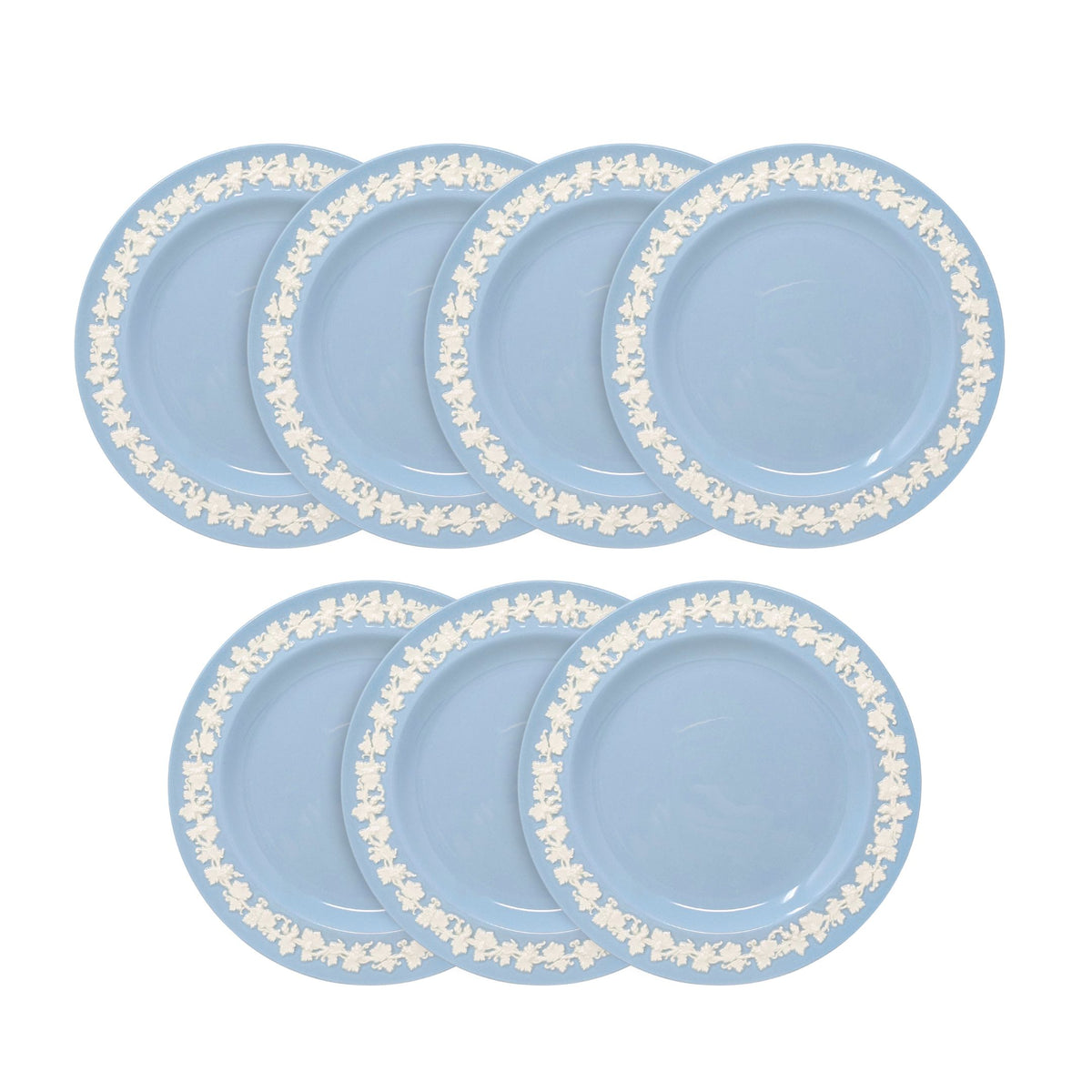 Wedgwood Queensware Cream Color on Lavender 8 1/8" Salad Plates (7)