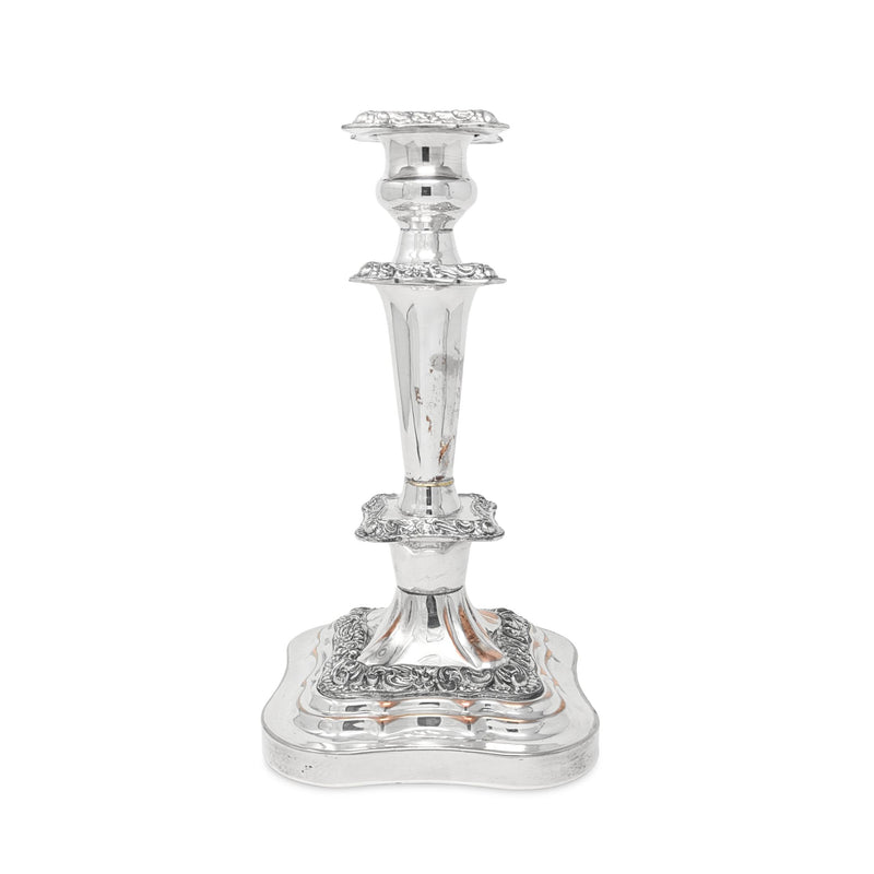 Birmingham Silver Co. 1930’s Silverplate Baroque Candlesticks, 11"