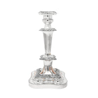 Birmingham Silver Co. 1930’s Silverplate Baroque Candlesticks, 11"