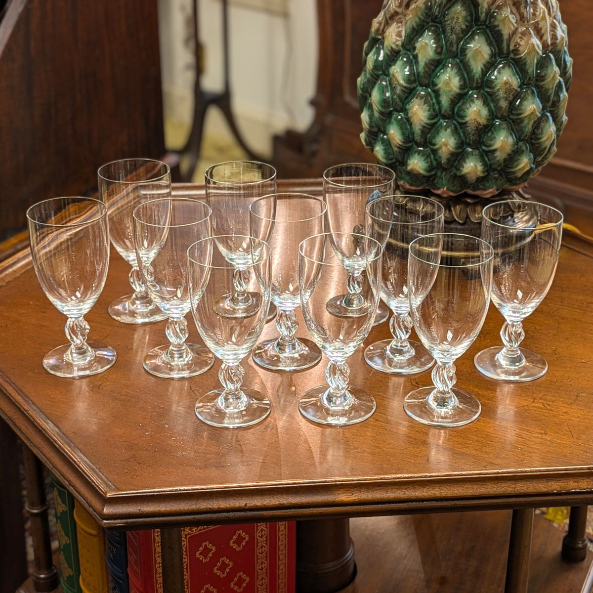 Lalique "Frejus" 53pc Crystal Stemware Set