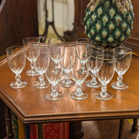 Lalique "Frejus" 53pc Crystal Stemware Set