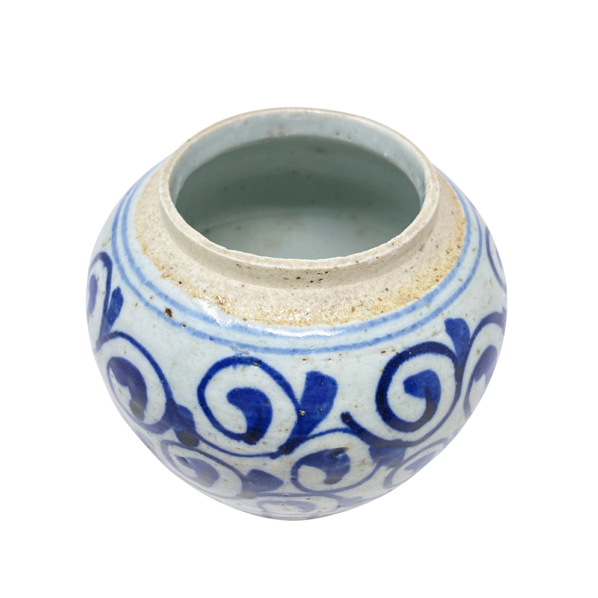 Antique Chinese Blue & White Ginger Jar