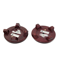 Pair of Pâte-sur-Pâte Porcelain Vases with Decorative Wood Stands