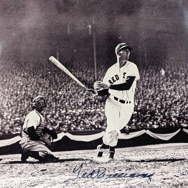 Ted Williams Signed 27x23 Framed Photo 38/775 COA Jack Lang Boston Red Sox