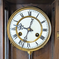 19th Century Walnut Wall Regulator 8-Day Clock