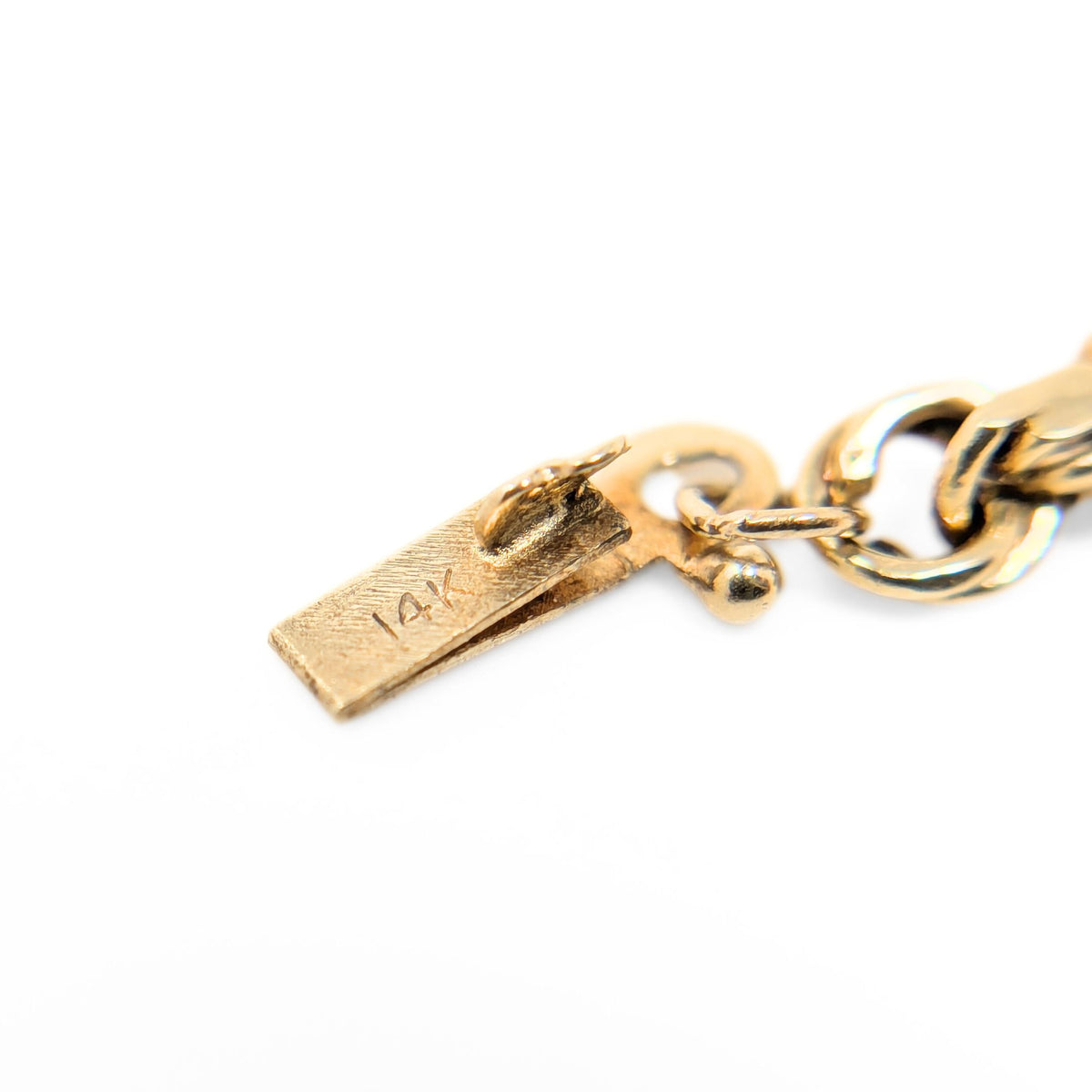 13K Gold Solid Diamond Cut 3.1mm 8 5/8” Rope Bracelet