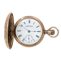 Waltham Grade-1 Model-1883 18s 7j Elk Hunter GF Pocket Watch (Running)