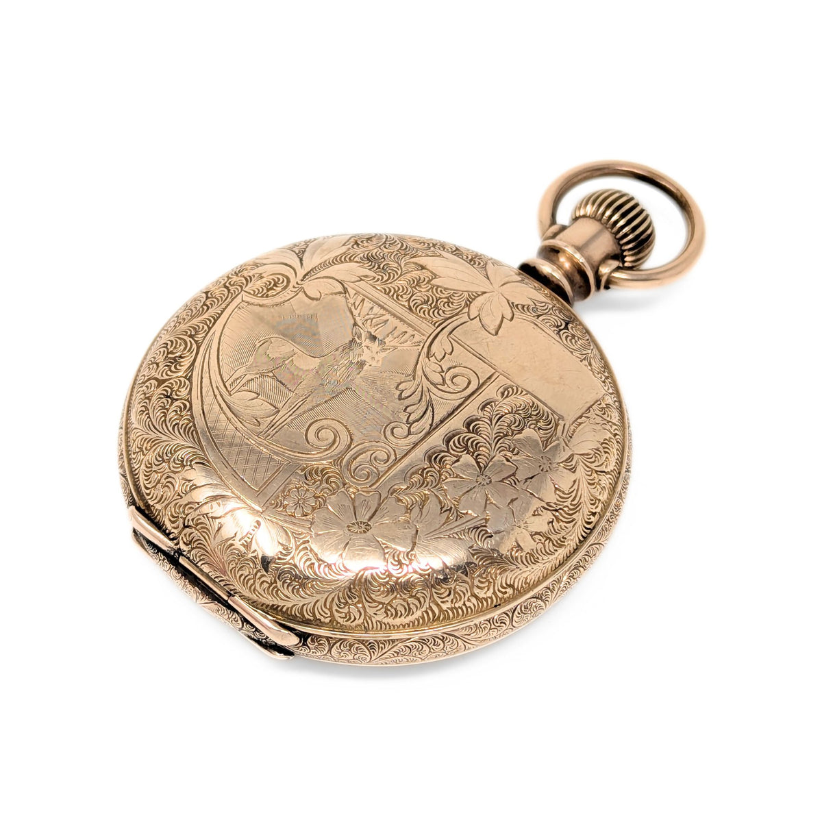Waltham Grade-1 Model-1883 18s 7j Elk Hunter GF Pocket Watch (Running)