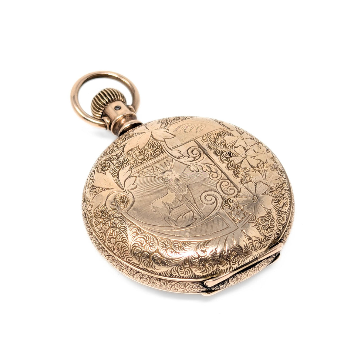 Waltham Grade-1 Model-1883 18s 7j Elk Hunter GF Pocket Watch (Running)