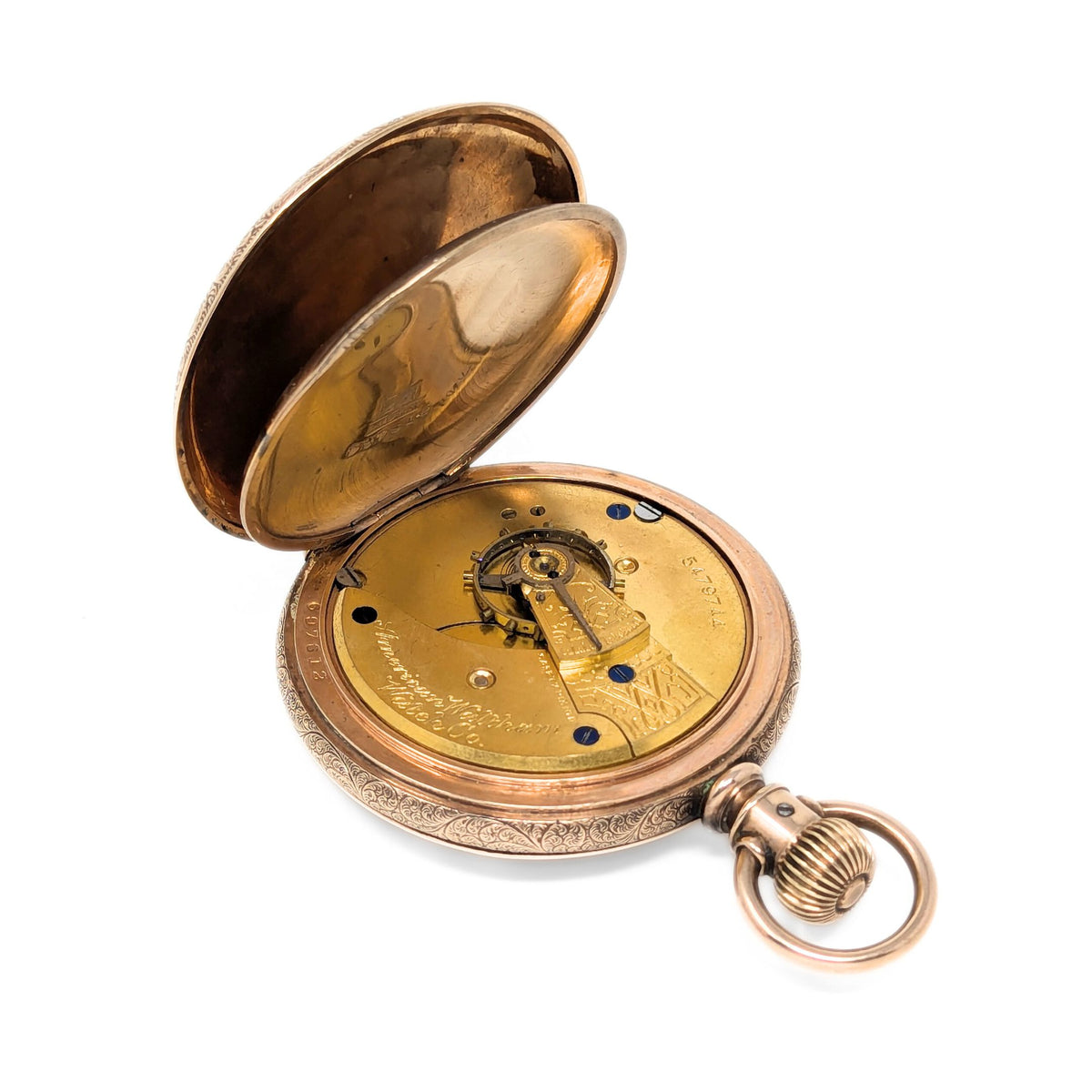 Waltham Grade-1 Model-1883 18s 7j Elk Hunter GF Pocket Watch (Running)