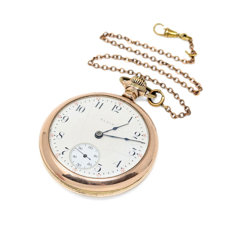 Elgin 1908 Grade-336 Model-5 GF 18s 17j Pocket Watch (Running)