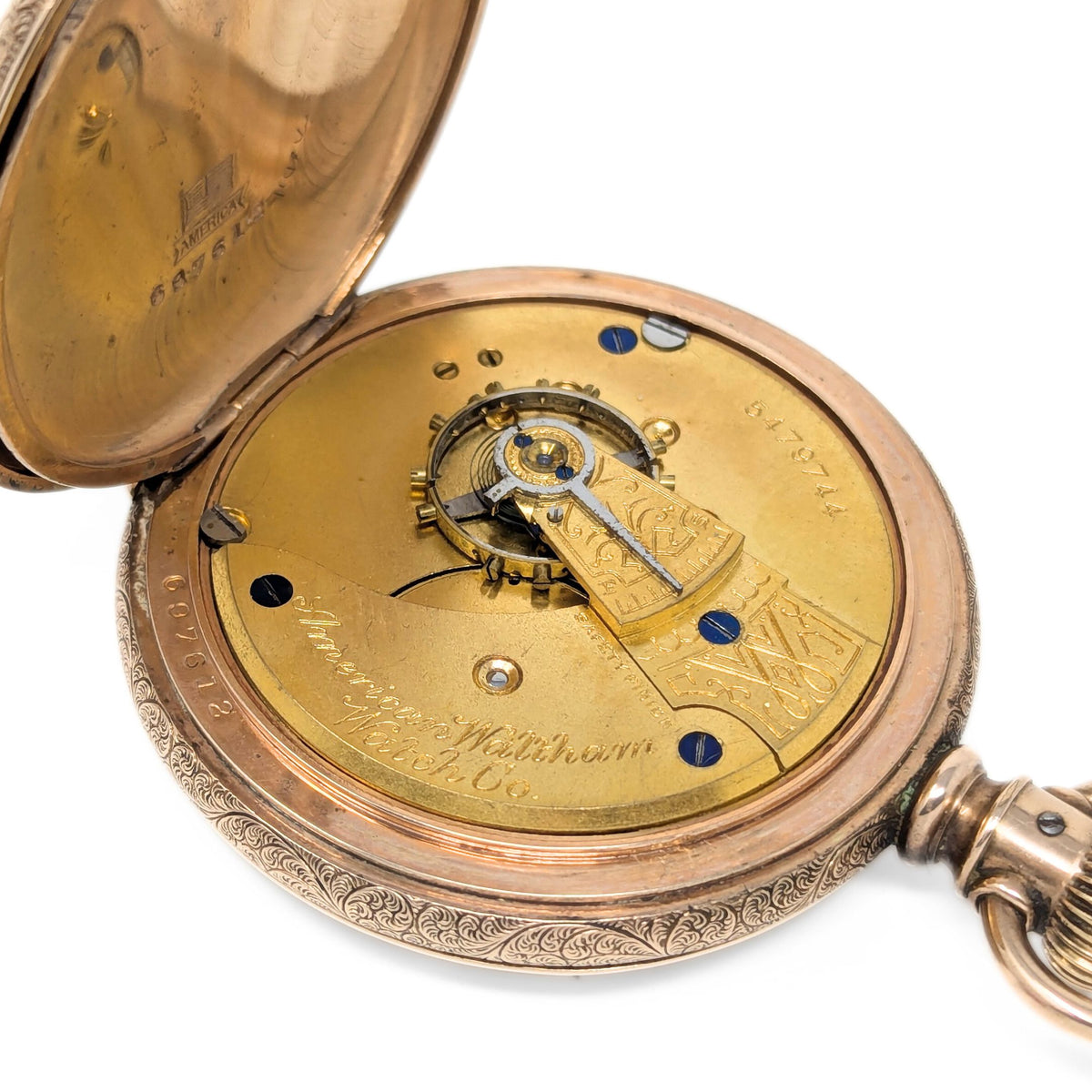 Waltham Grade-1 Model-1883 18s 7j Elk Hunter GF Pocket Watch (Running)
