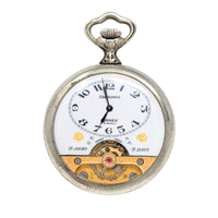 Hebdomas Arnex 8-Day 15j Nickel Hunter Theme Pocket Watch (Running)