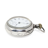 American Watch Co Sterling 1883 18s 7j Coin Silver Pocket Watch (Running)