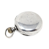 American Watch Co Sterling 1883 18s 7j Coin Silver Pocket Watch (Running)