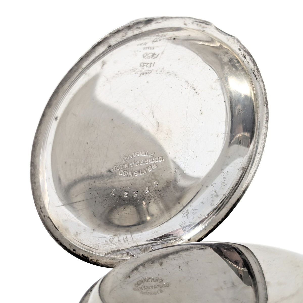 American Watch Co Sterling 1883 18s 7j Coin Silver Pocket Watch (Running)