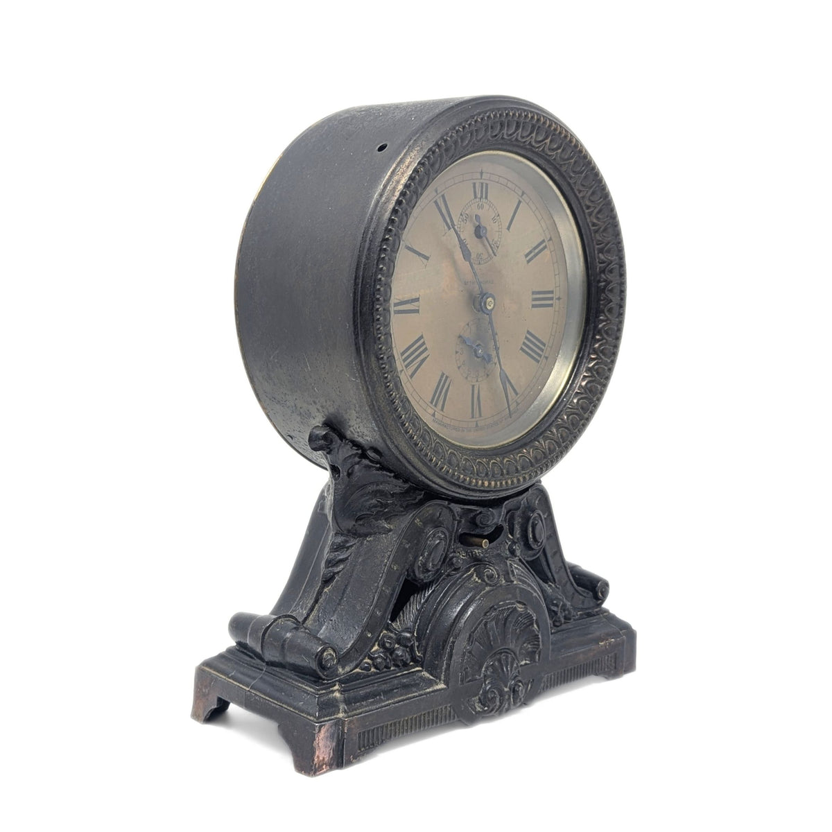 Seth Thomas 1910 Metal Mantel Alarm Clock - Not Working