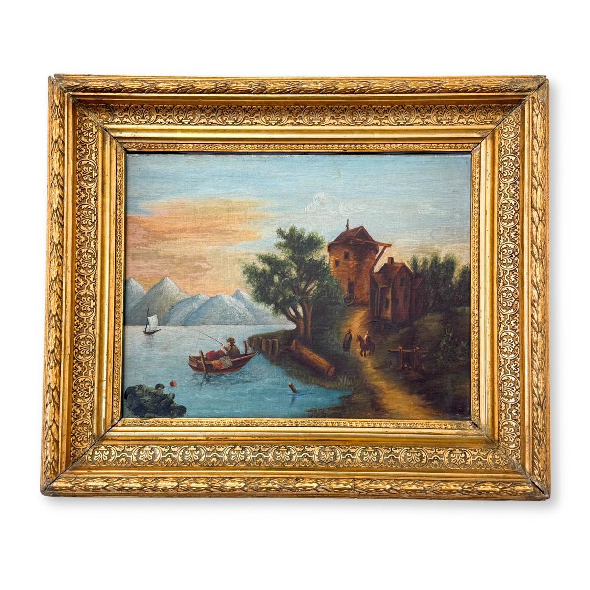 Oil on Canvas River Landscapes by Brielmayer (Pair), 1894