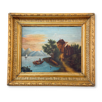 Oil on Canvas River Landscapes by Brielmayer (Pair), 1894