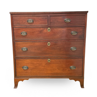 Early 19th C. Virginia Black Walnut Federal Chest of Drawers