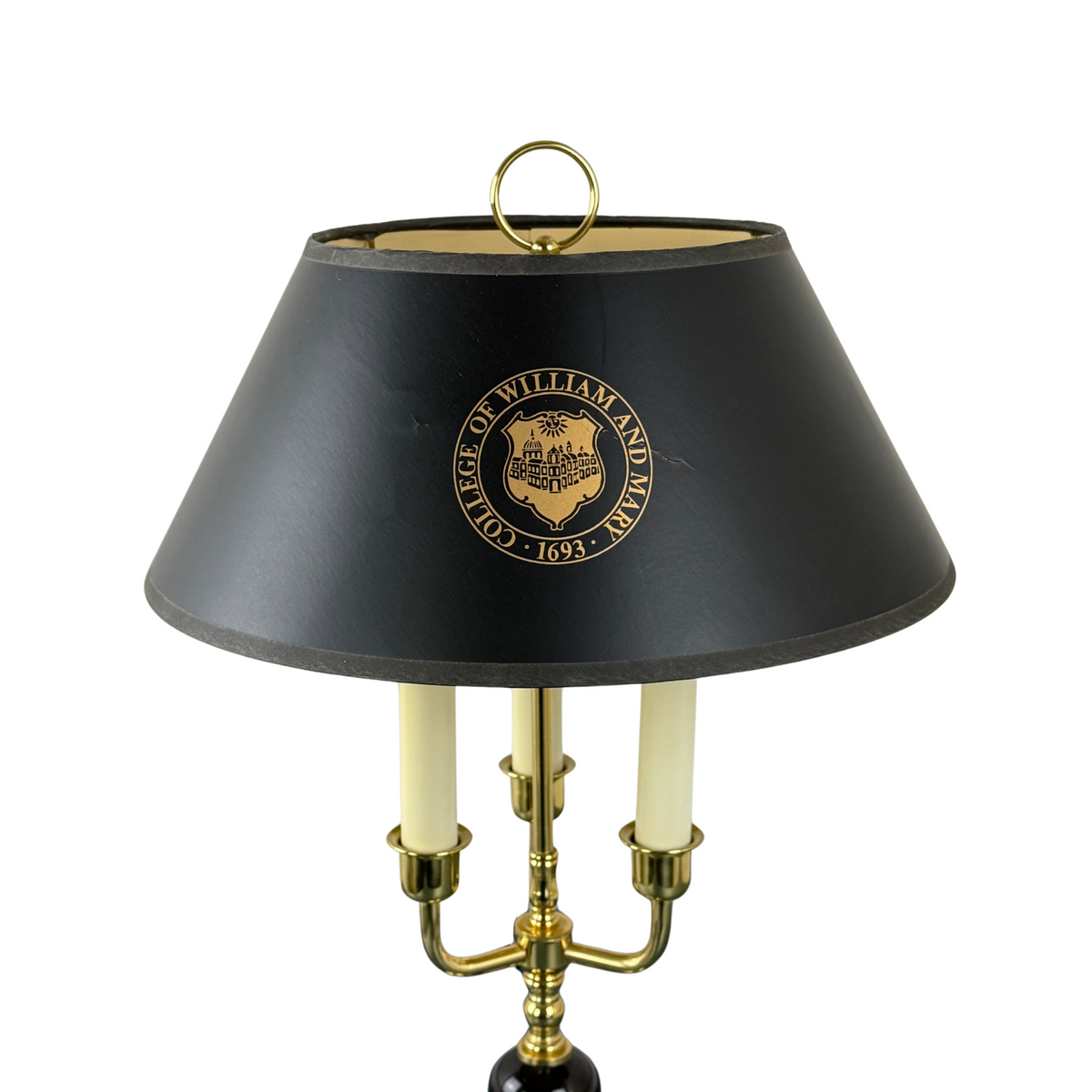 College of William & Mary Bouillotte Brass Desk Lamp by LaHart