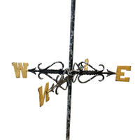Fiske-Style Gilt Copper Running Horse Directional Weathervane, ca. 1920