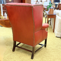 Tufted Leather Wingback Chair
