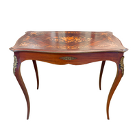Louis XV Rosewood Marquetry Center Table