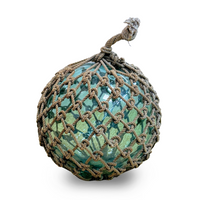 13" Hand-Blown Glass Japanese Fishing Buoy ca. 1950