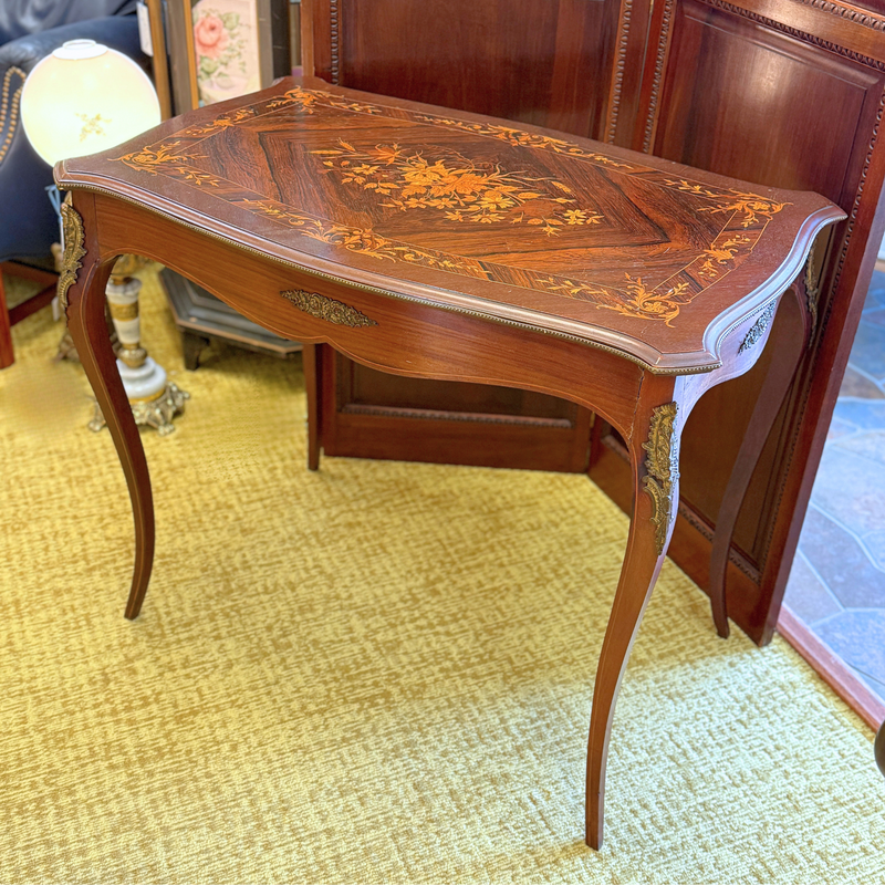 Louis XV Rosewood Marquetry Center Table