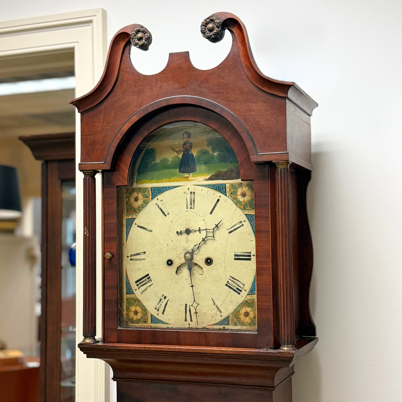 1812 Walker & Hughes Grandfather Clock & Calendar
