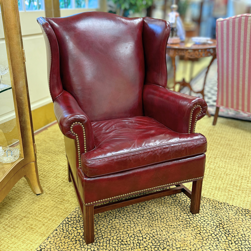 Hancock & Moore Williamsburg Leather Wingback Chair