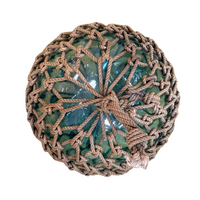 13" Hand-Blown Glass Japanese Fishing Buoy ca. 1950
