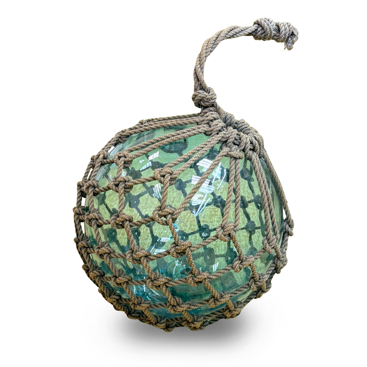 11" Hand-Blown Glass Japanese Fishing Buoy ca. 1950