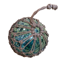 11" Hand-Blown Glass Japanese Fishing Buoy ca. 1950