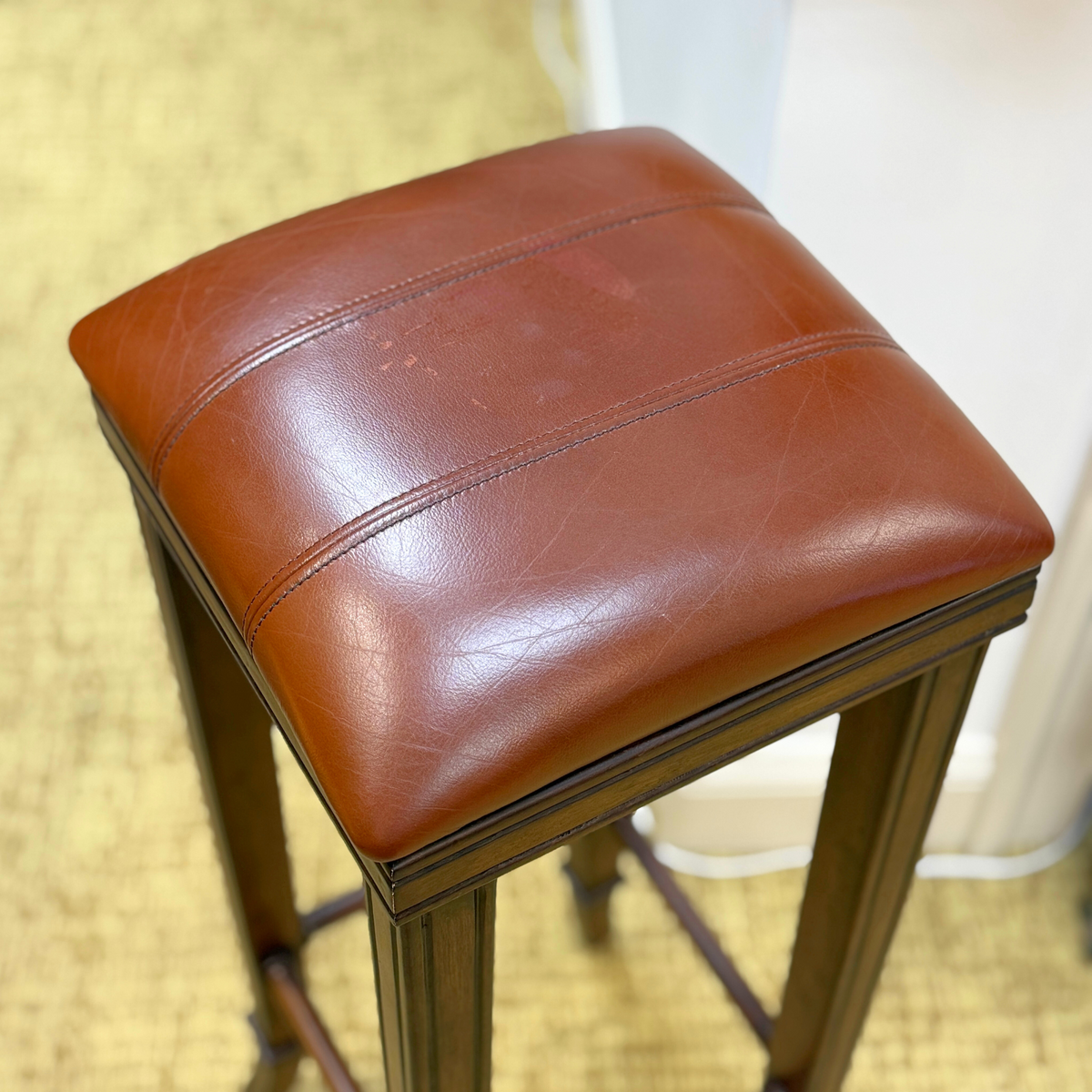 32" Leather Barstool