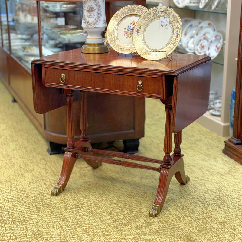 Vintage Sheraton Cherry Petite Library Table