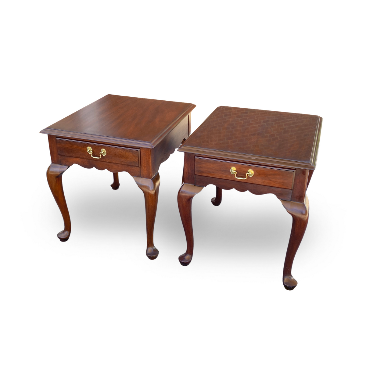 Henkel Harris Mahogany End Tables (Pair)