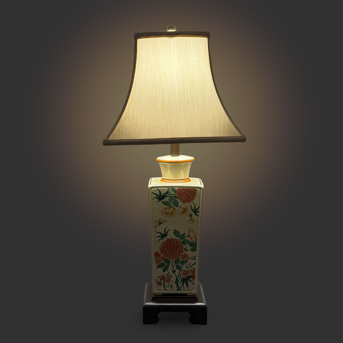 Mid-Century Nathan Lagin Asian Ceramic Lamp