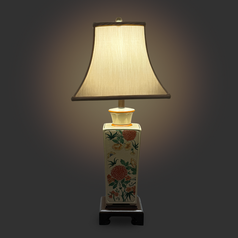 Mid-Century Nathan Lagin Asian Ceramic Lamp