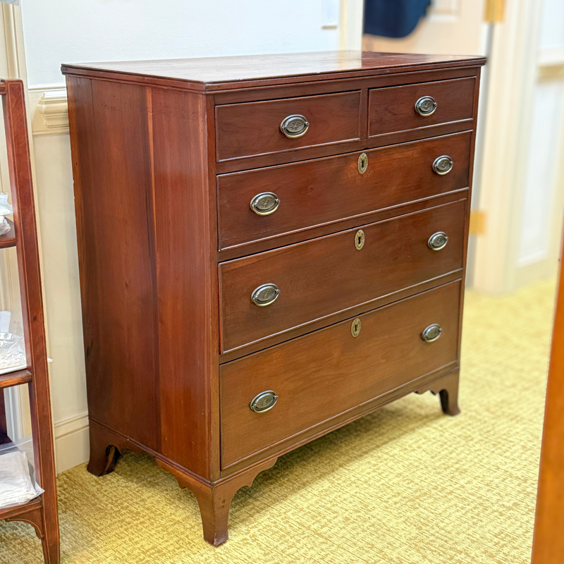 Early 19th C. Virginia Black Walnut Federal Chest of Drawers