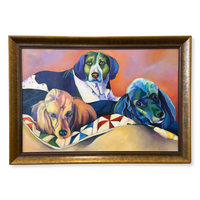"Dogs" Oil on Canvas by Adele Castillo, 2009