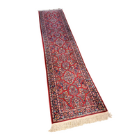 Karastan "Red Sarouk" #700/785 Runner 2’6” x 12’