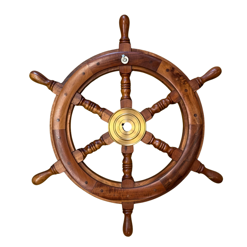Mathews, VA Vintage 24” Ship’s Wheel